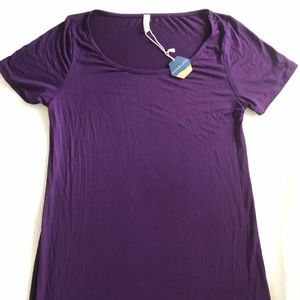 Pink Blush Purple Basic Short Sleeved Tee